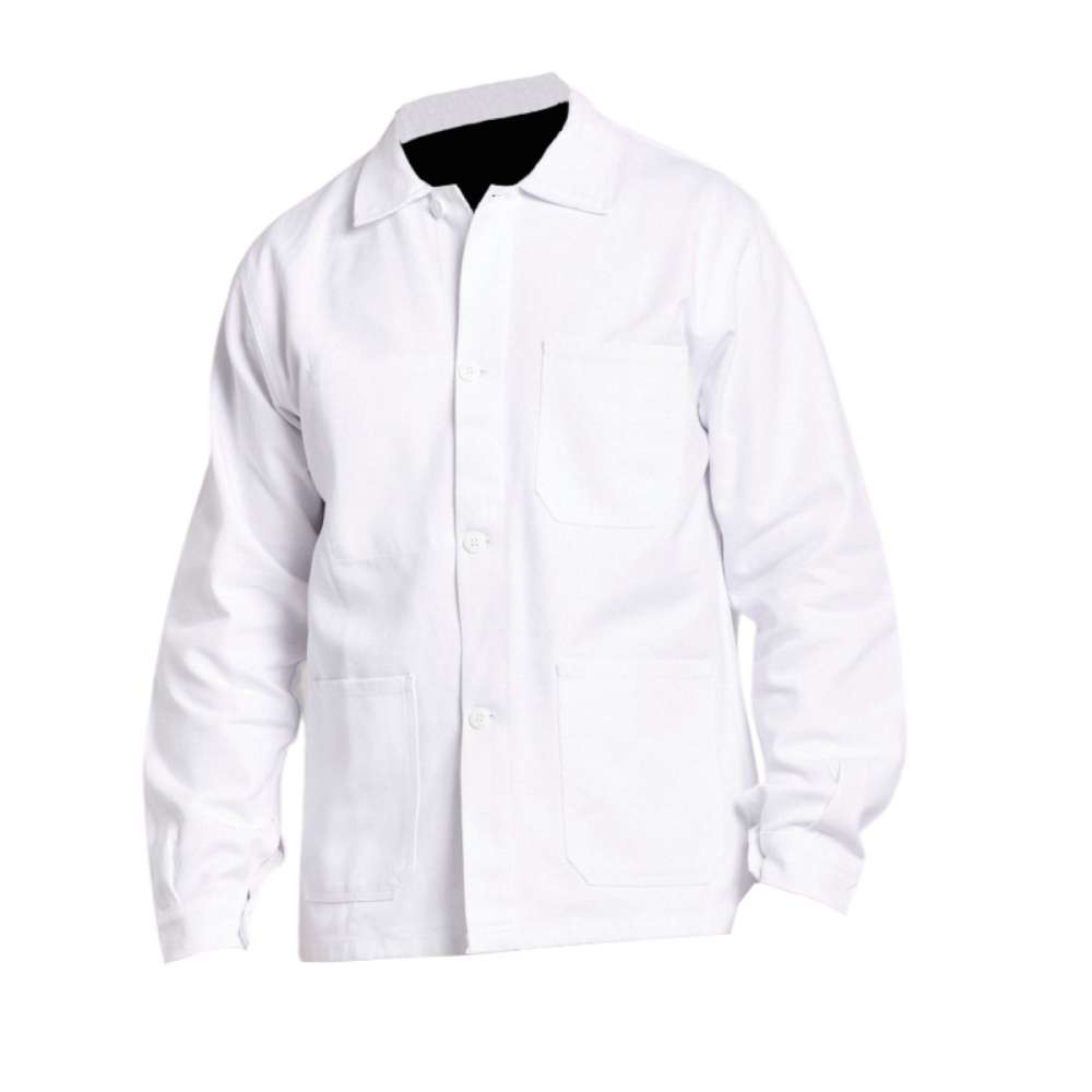 Veste de travail 100% coton blanc PBV
