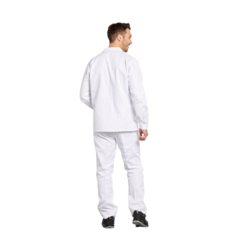 Veste de travail 100% coton blanc PBV dos