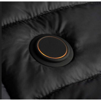 Doudoune chauffante manche et capuche EVO G-HEAT bouton mise en chauffe