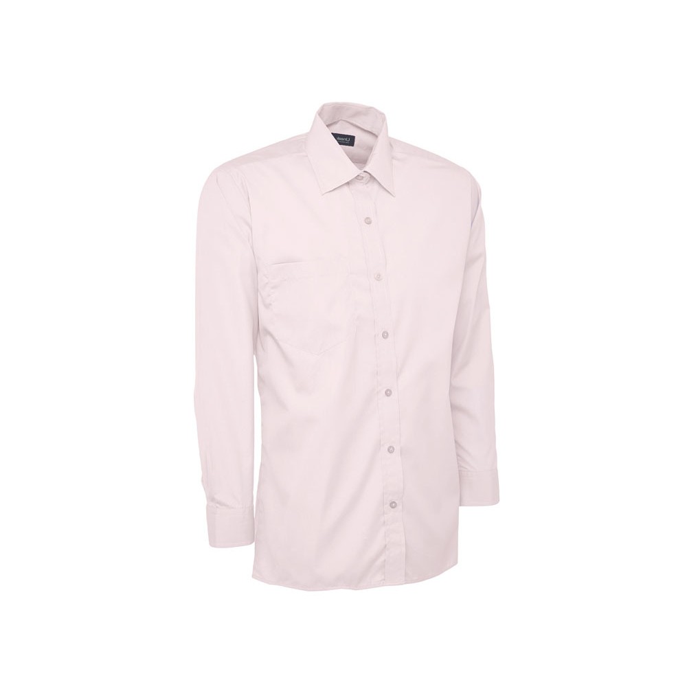 Chemise manches longues popeline homme UC709 UNEEK Sécurama rose Chemise manches longues popeline homme UC709 UNEEK Sécurama rose