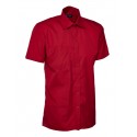 Chemise manches courtes popeline homme UC710 UNEEK Sécurama rouge
