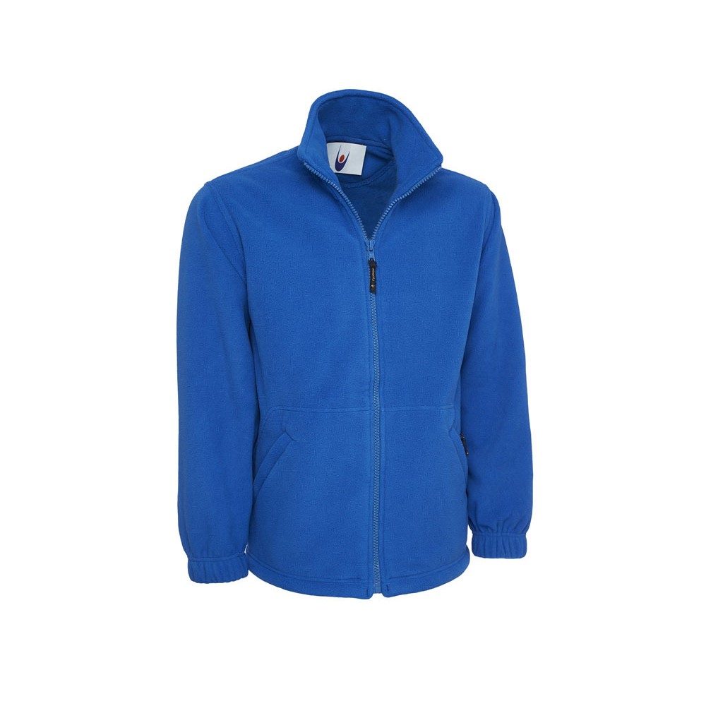 Veste travail polaire travail zippée 300 grammes UNEEK bleu royal