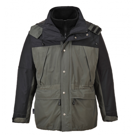 Parka respirante froid Orkney 3 en 1 Gris PORTWEST