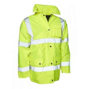 Parka de travail haute visibilité classe 3 jaune