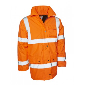 Parka de travail haute visibilité classe 3 orange
