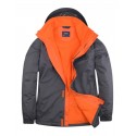 Veste de tracail coupe vent et loisirs Deluxe UNEEK gris orange