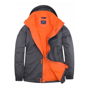 Veste de tracail coupe vent et loisirs Deluxe UNEEK gris orange