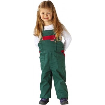 Salopette enfant coton verte PLANAM l Sécurama