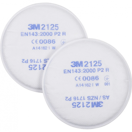 Lot de 2 filtres antipoussière P2R pour 3M 6000 et 7000