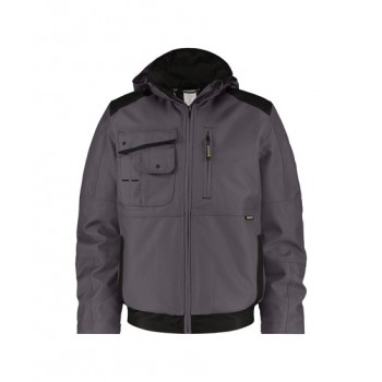 Veste hiver de travail hyper résistante et chaude AUSTIN DASSY gris noir