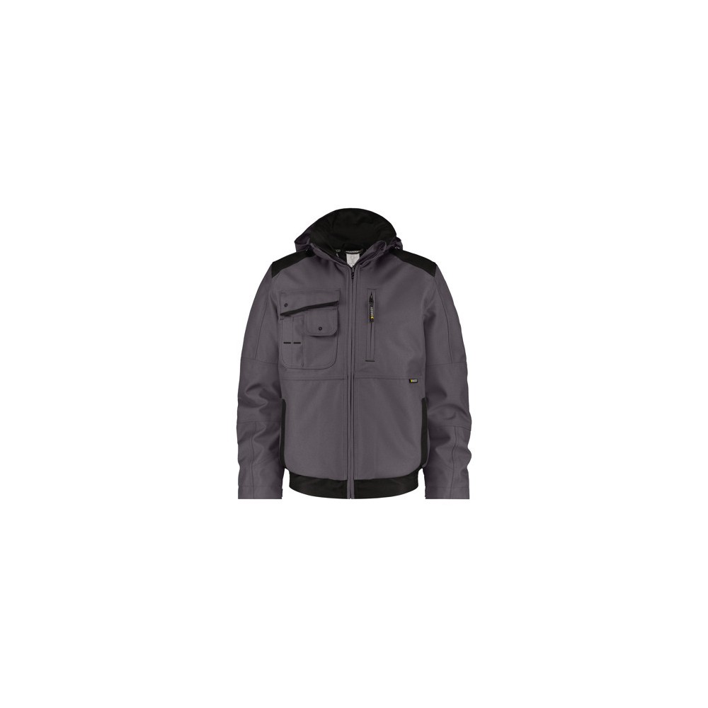 Veste hiver de travail hyper résistante et chaude AUSTIN DASSY gris noir