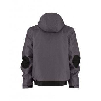 Veste hiver de travail hyper résistante et chaude AUSTIN DASSY gris noir arrière