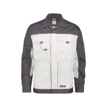 Veste de travail LUGANO DASSY blanc gris