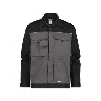 Veste de travail LUGANO DASSY gris noir