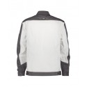 Veste de travail LUGANO DASSY blanc gris