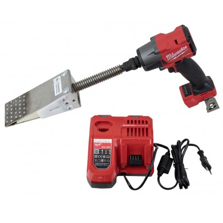 Coin d'abattage mécanique Forstreich TR 24 AQ avec Milwaukee M18 batterie 8 Ah