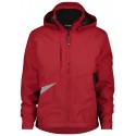 Veste de travail imperméable et coupe vent SOFTSHELL HYPER Dassy rouge noir