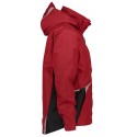 Veste de travail imperméable et coupe vent SOFTSHELL HYPER Dassy rouge noir dos