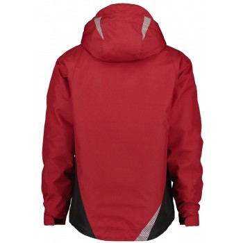 Veste de travail imperméable et coupe vent SOFTSHELL HYPER Dassy rouge noir