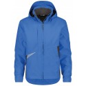 Veste de travail imperméable et coupe vent SOFTSHELL HYPER Dassy bleu azur anthracite