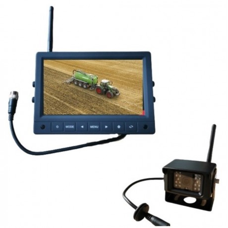 Ancomex Kit caméra de recule tracteur 30m de câble et écran 7'