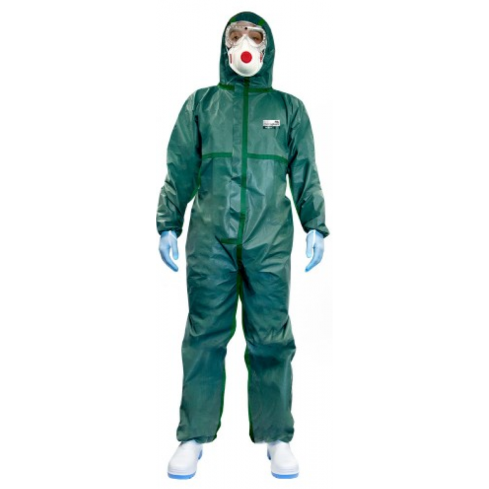 Combinaison phytosanitaire jetable verte type 4-5-6 AG MAX ISO 27065 : 2017 Combinaison phytosanitaire jetable verte type 4-5-6 AG MAX ISO 27065 : 2017