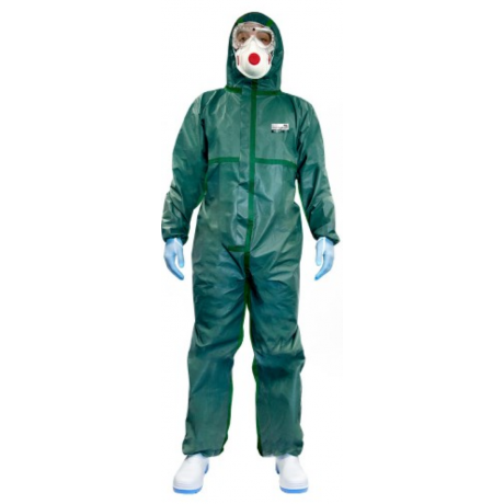 Combinaison phytosanitaire jetable verte type 4-5-6 AG MAX ISO 27065 : 2017