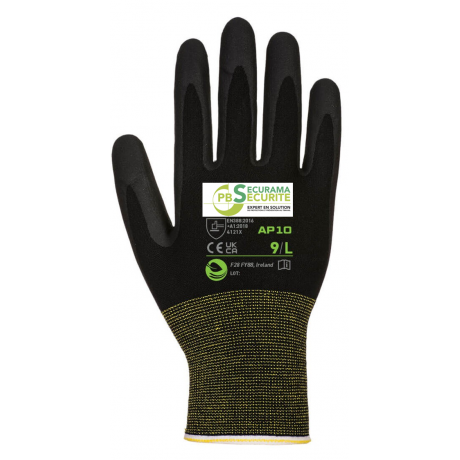 Gants de travail super confort mousse de nitrile bambou PB SECURITE