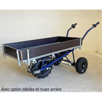 Brouette électrique ZOETTE CLAS PRIMEUR avec option roues arrières