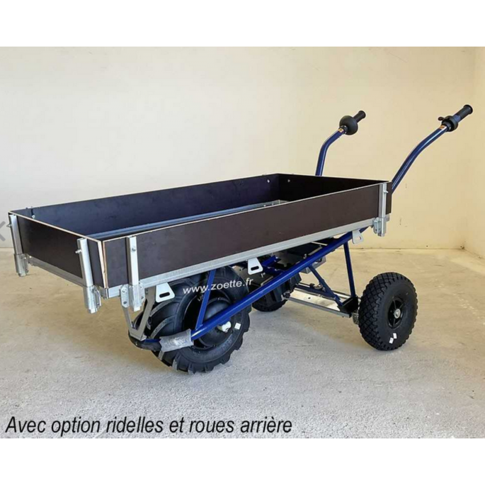 Brouette électrique ZOETTE CLAS PRIMEUR avec option roues arrières
