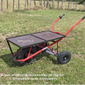 Brouette électrique ZOETTE PRO PLATEAU freiné sans roues directrices