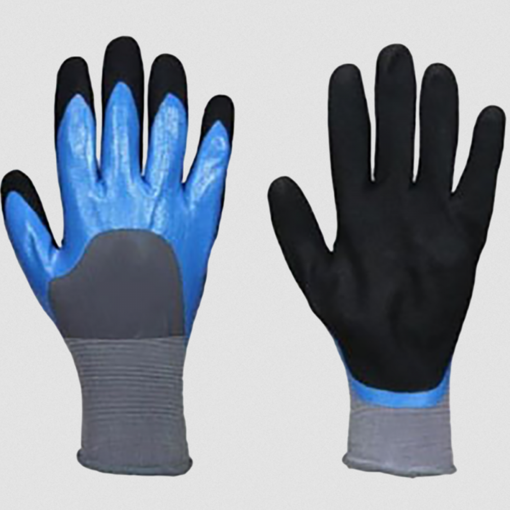 Paire de gants de manutention double enduction nitrile Paire de gants de manutention double enduction nitrile