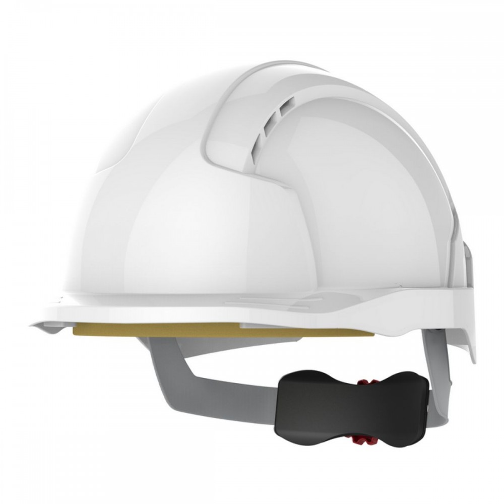 Casque de chantier EVOLite® ventilé micro visière - crémaillère - blanc JSP