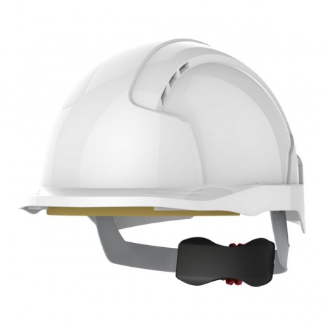 Casque de chantier EVOLite® ventilé micro visière - crémaillère - blanc JSP