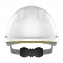 Casque de chantier EVOLite® ventilé micro visière - crémaillère - blanc JSP