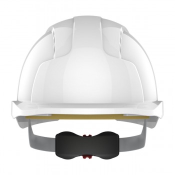 Casque de chantier EVOLite® ventilé micro visière - crémaillère - blanc JSP