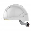 Casque de chantier EVOLite® ventilé micro visière - crémaillère - blanc JSP