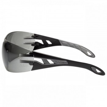 Lunettes de sécurité PHEOS solaire noir gris UVEX Sécurama profil