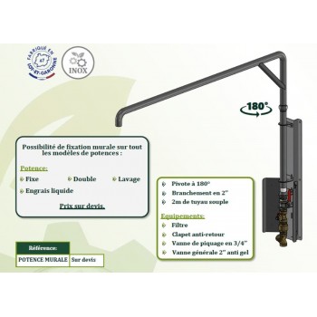 Potence de remplissage mural SOLHEAD