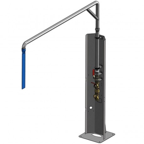 Potence colonne remplissage Inox FIXE hauteur 2.5 déport 2.3 m SOLHEAD