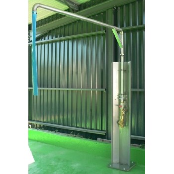 Potence colonne remplissage Inox FIXE hauteur 2.5 déport 2.3 m SOLHEAD