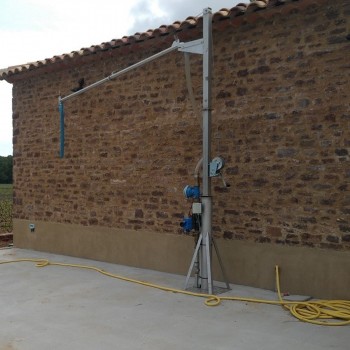 Potence colonne remplissage Inox hauteur réglable SOLHEAD