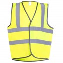 Gilet haute visibilité Enfant Junior jaune fluo avec bandes réfléchissantes