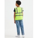 Gilet haute visibilité Enfant Junior jaune fluo avec bandes dos