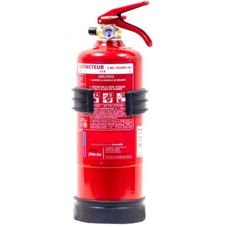 Extincteur poudre polyvalente ABC 2 kg pression permanente