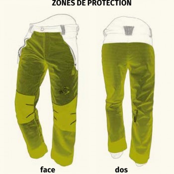 Pantalon chasse traque recherche au sang CERBERE FRANCITAL zone de renfort