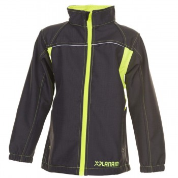 Veste Softshell enfant BASALT NEON Planam anthracite jaune | Sécurama