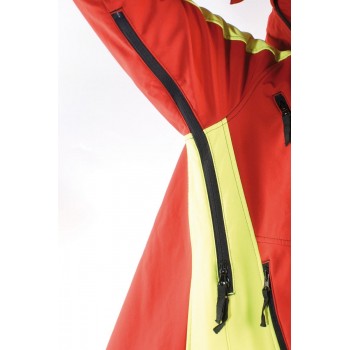 Veste softshell chasse travail extérieur KOUVOLA FRANCITAL aération