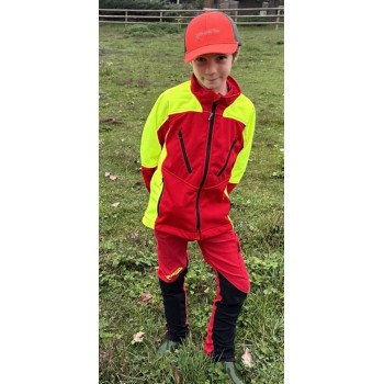 Casquette chasse orange fluo aérée FRANCITAL