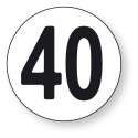 Disque Limitation de vitesse 40 km/h Sécurama